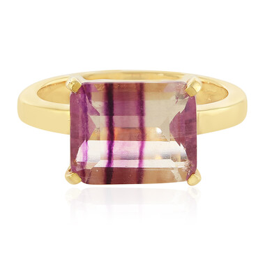 Anello in argento con Fluorite Bicolore