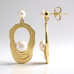 Orecchini in argento con Perla d'Acqua Dolce Bianca