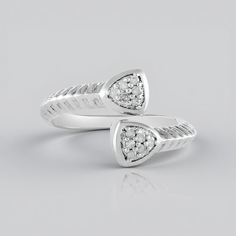 Anello in argento con Diamante I2 (H)