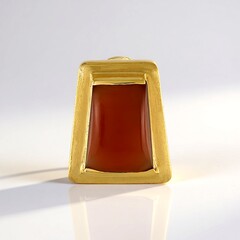 Ciondolo in argento con Onice Rossa