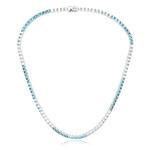 Collana in argento con Topazio Bianco