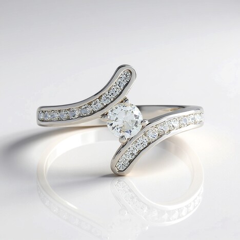 Anello in argento con Zircone