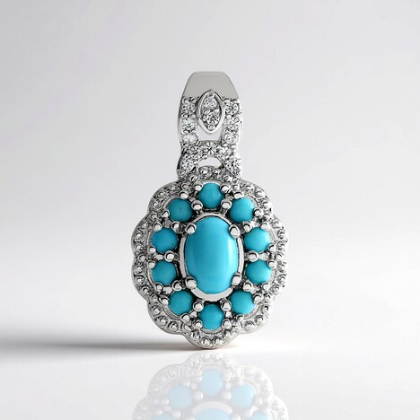 Ciondolo in argento con Turchese
