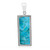 Zilveren hanger met een Blauwe Kingman Mohave Turkoois