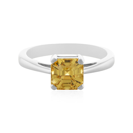 Anello in argento con Zircone Giallo