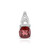 Mozambique Garnet Silver Pendant