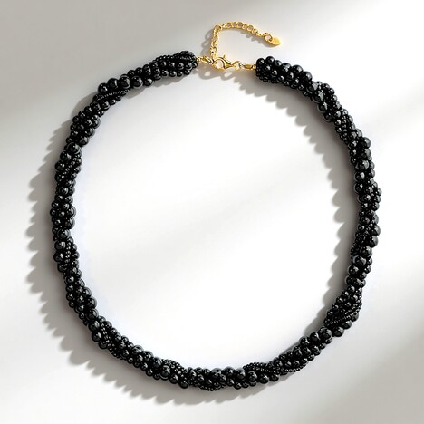 Collana in argento con Ematite Nera (Riya)