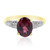 9K AAA Raspberry Rhodolite Gold Ring (de Melo)