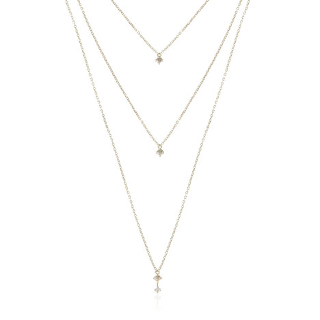 Collana in oro con Diamante Champagne VS1 (de Melo Gold)