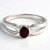 Anello in argento con Rodolite
