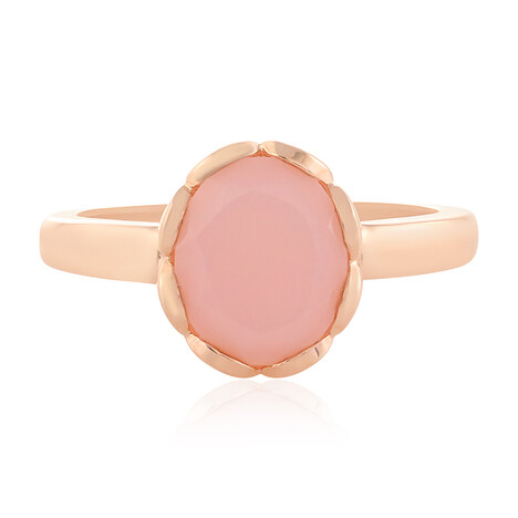 Pinkfarbener Opal-Silberring (MONOSONO COLLECTION)