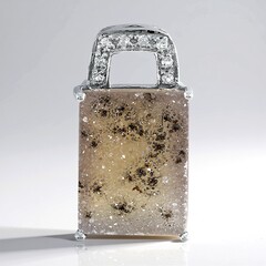 Ciondolo in argento con Agata Glitter