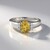 Anello in argento con Berillo Giallo