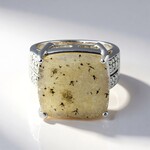 Anello in argento con Agata Glitter