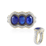 Anello in argento con Spinello Cobalto (Gems en Vogue)