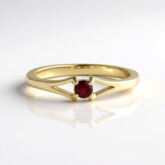 Anello in oro con Spinello Rosso