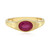 Zilveren ring met een Madagaskar Roze Saffier
