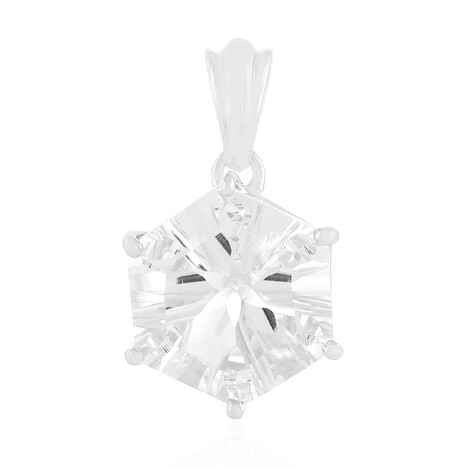 Colgante en plata con Cuarzo blanco