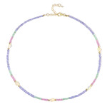 Edelstein-Silberhalskette (Riya)