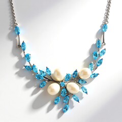 Collana in argento con Perla d'Acqua Dolce Bianca