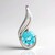 Ciondolo in argento con Apatite Blu (Pallanova)