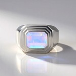 Anello in argento con Opale di Welo