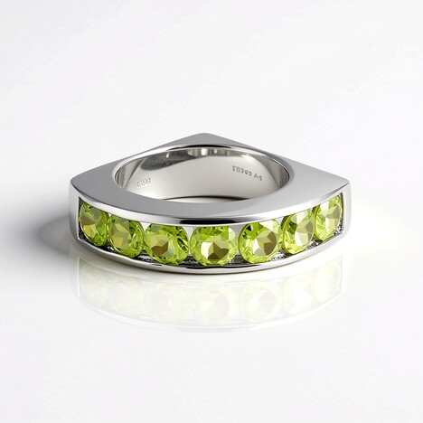 Anello in argento con Peridoto (de Melo Essence)