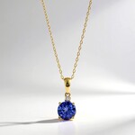 Collana in oro con Tanzanite AAA (CIRARI)
