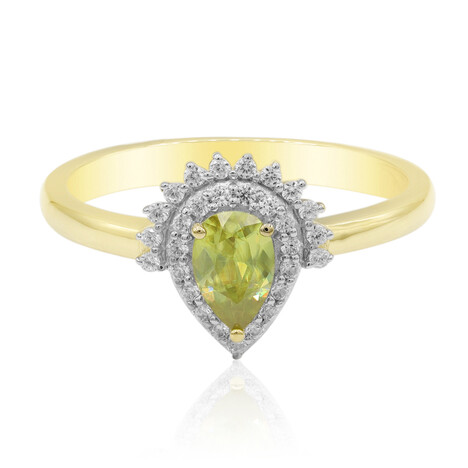 Anello in oro con Sfene