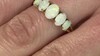 Anillo en plata con Ópalo blanco