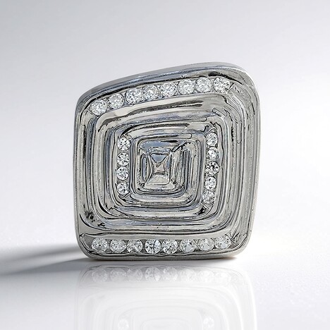 Pendentif en argent et Zircon (MONOSONO COLLECTION)