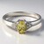Anello in argento con Apatite Lemon