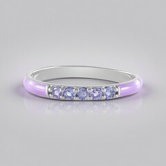 Anello in argento con Tanzanite