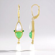 White Moonstone Silver Earrings (KM by Juwelo)