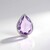 Ciondolo in argento con Ametista Rose de France (MONOSONO COLLECTION)
