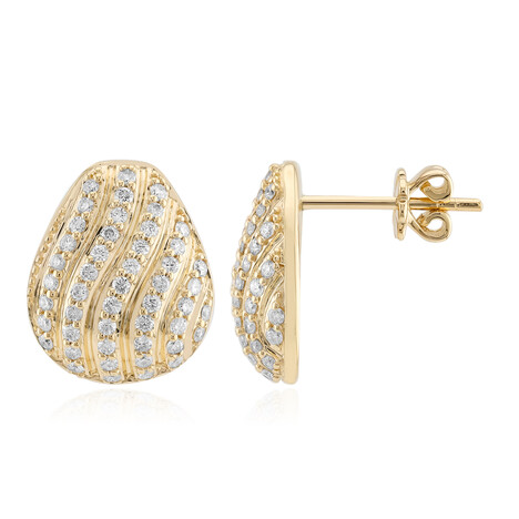 Gouden oorbellen met Diamanten SI1 (G) (Annette)