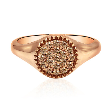 Anillo en oro con Diamante rosa de Francia de Argyle SI1 (Annette)