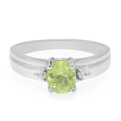 Bague en argent et Tourmaline cuprifère