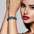 Zilveren armband met Blauwe Kingman Mohave Turkooisen (Jones Lee)