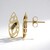 Orecchini in oro con Diamante Champagne I2 (Ornaments by de Melo)