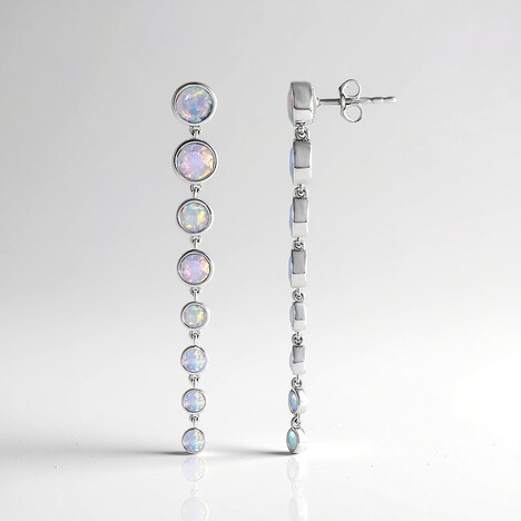 Orecchini in argento con Opale di Welo