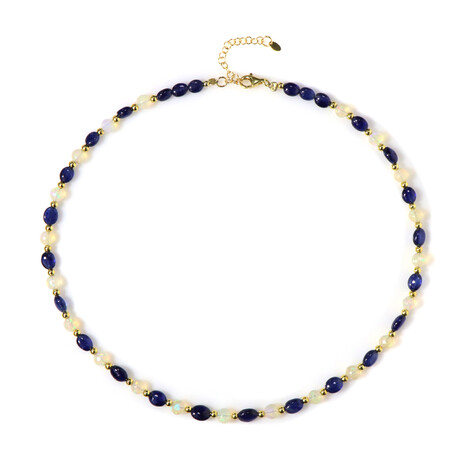 Edelstein-Silberhalskette (Riya)