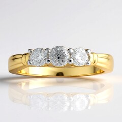 Anello in oro con Diamante SI1 (G) (Annette)