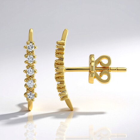 Orecchini in oro con Diamante SI1 (G) (Annette)
