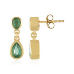 Orecchini in argento con Smeraldo Russo