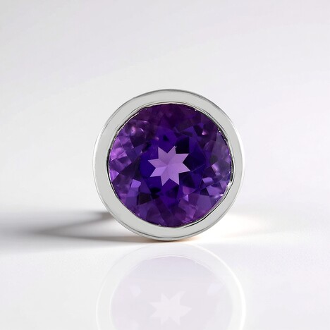 Ciondolo in argento con Ametista Zambiana (MONOSONO COLLECTION)