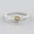Anello in argento con Zircone Giallo