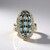 Anello in argento con Acquamarina della Tanzania (Gems en Vogue)