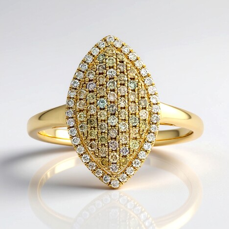 Anello in oro con Diamante Fancy SI2 (CIRARI)