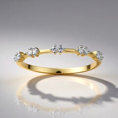 Anello in oro con Diamante SI1 (G) (Annette)
